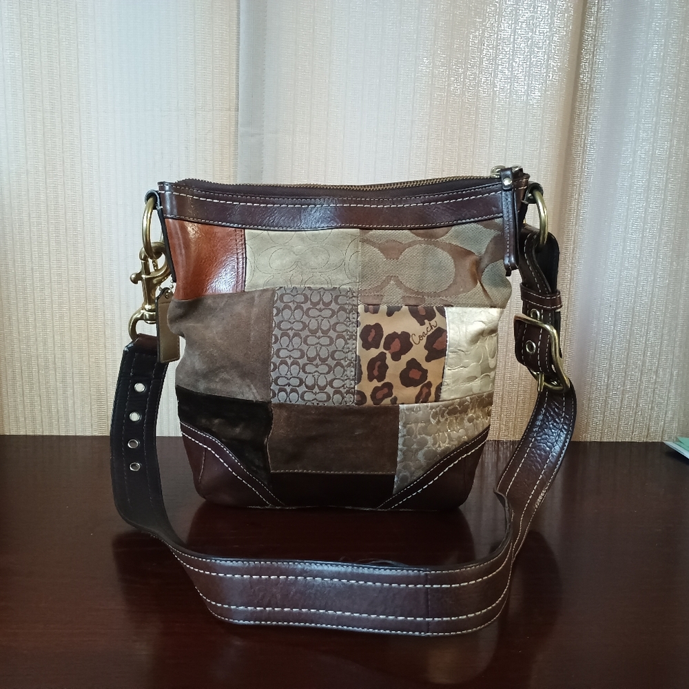 Coach Holiday Patchwork Shoulder Bag - image 1